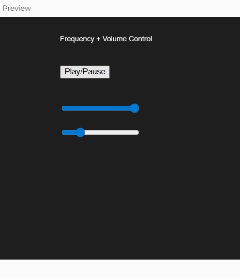 Slider adjusts volume/amplitude dynamically: https://editor.p5js.org/sakshamanand755/full/4yy6jbitO