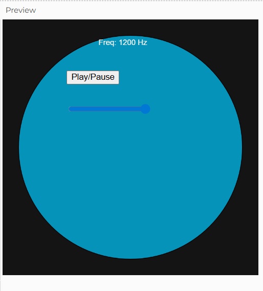 Two sliders controlling pitch and volume: https://editor.p5js.org/sakshamanand755/full/PTPWSUAYE