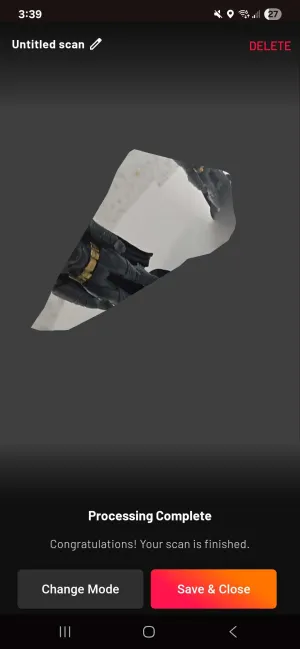 Batman missing head scan